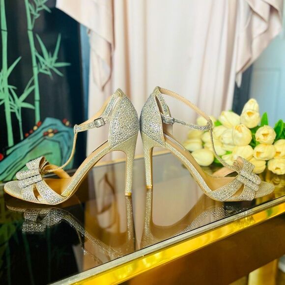 ♥️ INC International Concepts Women's Reesie Rhinestone Bow Evening heels - Picture 11 of 15